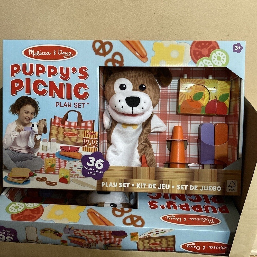 Melissa and Doug Puppys picnic play set - Picture 2 of 12